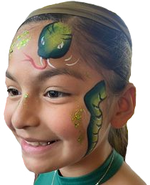 picture of girl with face painting example from Bee Lu