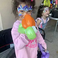 picture of miscellaneous balloon twisting and face painting