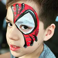 picture of a spiderman mask face painting